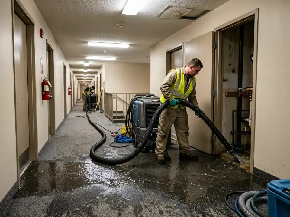 multi-unit-apartment-hallway-f-005 — frequently asked questions, Emergency Burst Pipe Water Extraction & Removal in Heathcot…